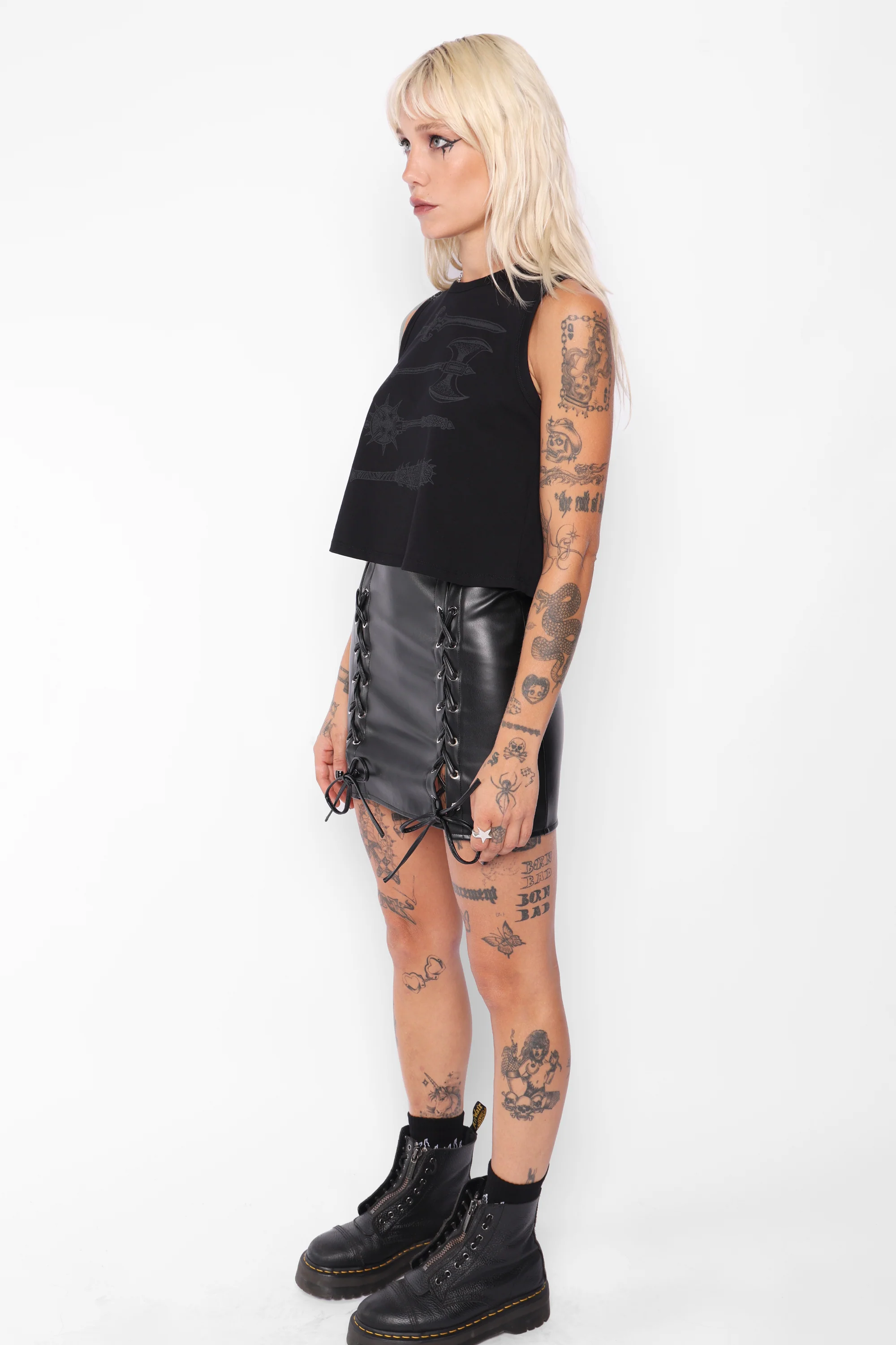 Affliction Cropped Vest - Image 5