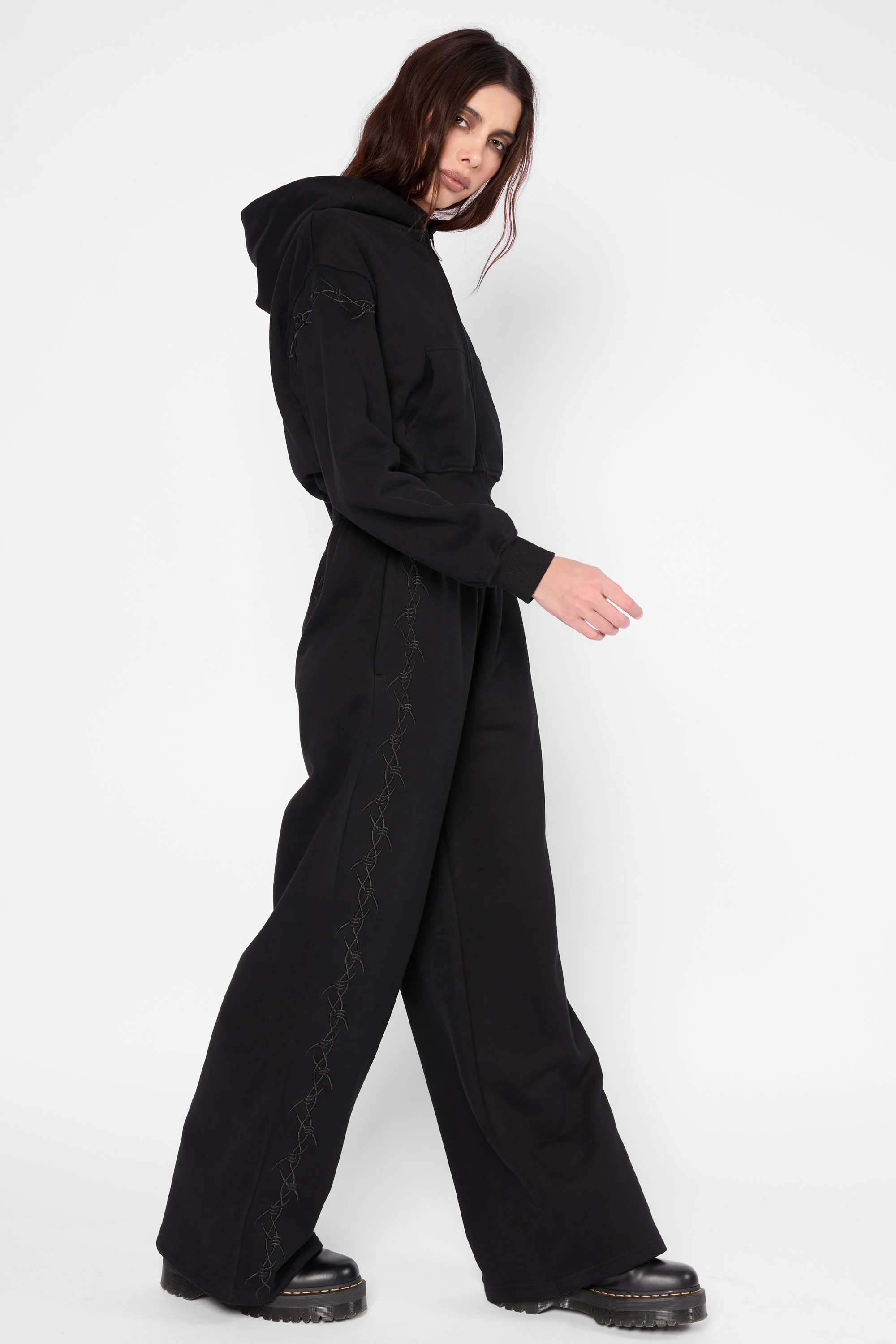 Immure Cropped Zip Hoodie - Image 4