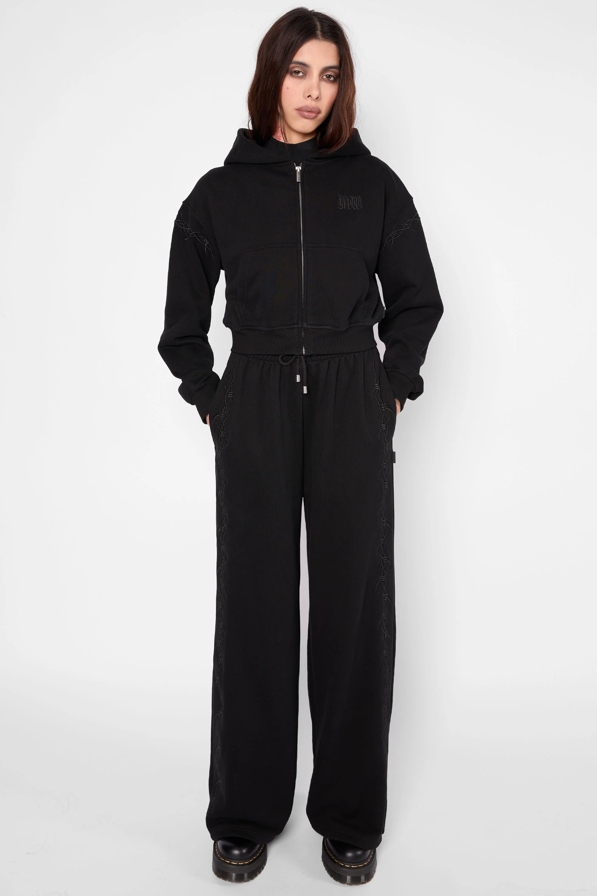 Immure Cropped Zip Hoodie - Image 5